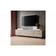 ТВ тумба Парус-11 с опорами (Белый/Дуб Юкон)