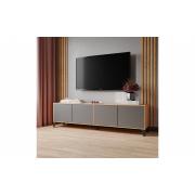 ТВ тумба Парус-11 с опорами (Дуб Крафт Золотой/Графит Серый)