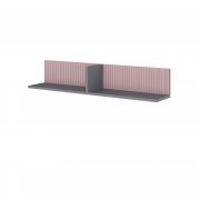 Полка навесная Сириния (Графит/Пудра)