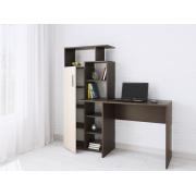 Компьютерный стол Квартет-7 (Венге/Молочный дуб)