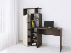 Компьютерный стол Квартет-7 (Венге/Молочный дуб)