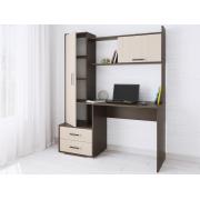 Компьютерный стол Квартет-9 (Венге/Молочный дуб)