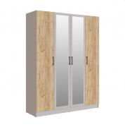 Шкаф Вегас 1600 мм (Кашемир/Дуб Крафт Золотой)