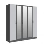Шкаф Вегас 2000 мм (Графит серый/Камень Серый)