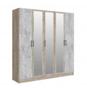 Шкаф Вегас 2000 мм (Дуб Крафт Серый/Цемент)