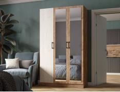 Шкаф Вегас 1200 (Дуб Крафт Табачный/Дуб Крафт Белый)