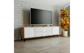 ТВ тумба Парус-10 (Дуб Крафт Золотой/Карбон Фарфор)