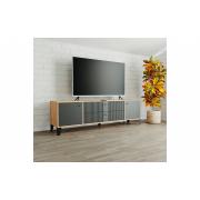 ТВ тумба Парус-10 (Дуб Крафт Золотой/Карбон Вулкан)